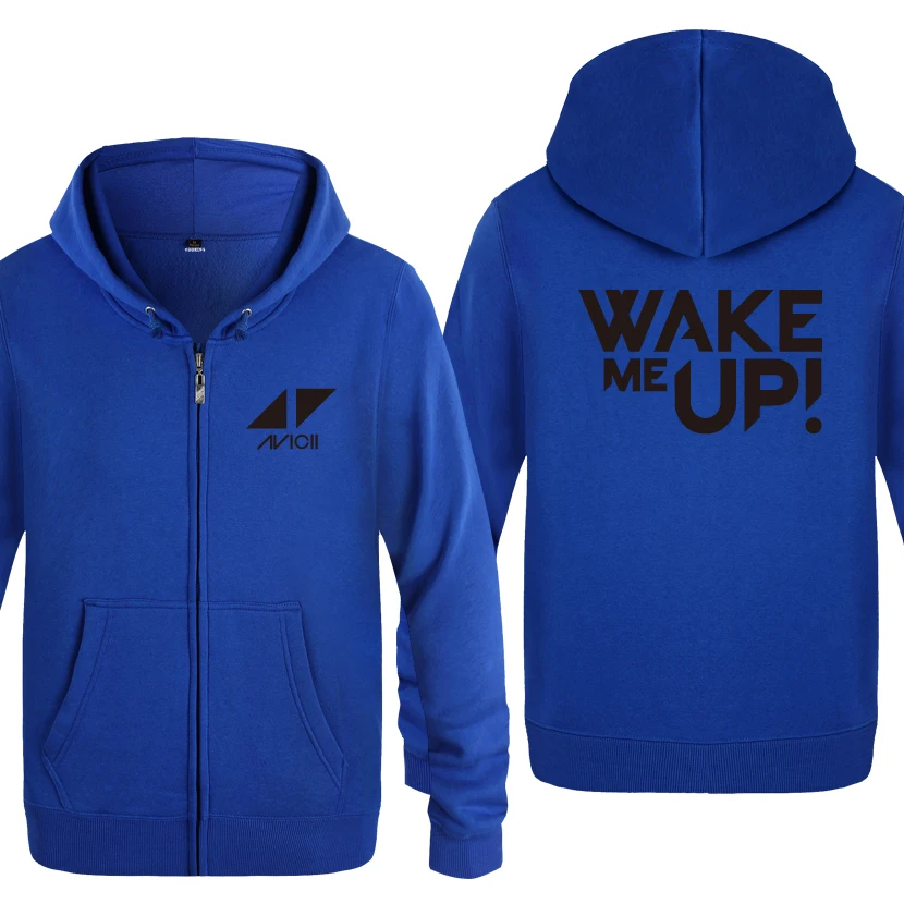 Толстовки для любителей музыки Wake Me Up Avicii DJ Rock мужские флисовые толстовки с