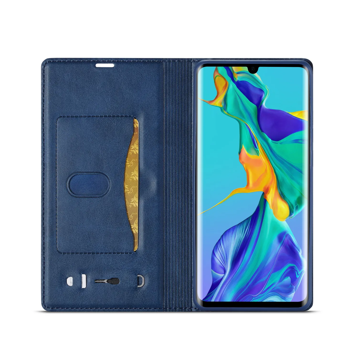 Флип кожаный чехол для huawei P30 Pro дизайн книги кредитный с отделением для карт, на магните застежка откидная крышка для huawei P30 Lite P30 Coque