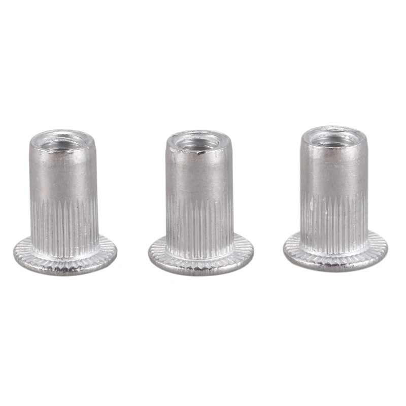 WSFS Горячая M5X13mm/M4X10mm нержавеющая сталь плоская головка глухая Заклепка гайка вставка Nutsert 100 шт