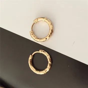 

Dainty Small Rough Hoop Earrings Stainless Steel Tiny Huggie Hoop For Women Girl Chic Minimalism Jewelry