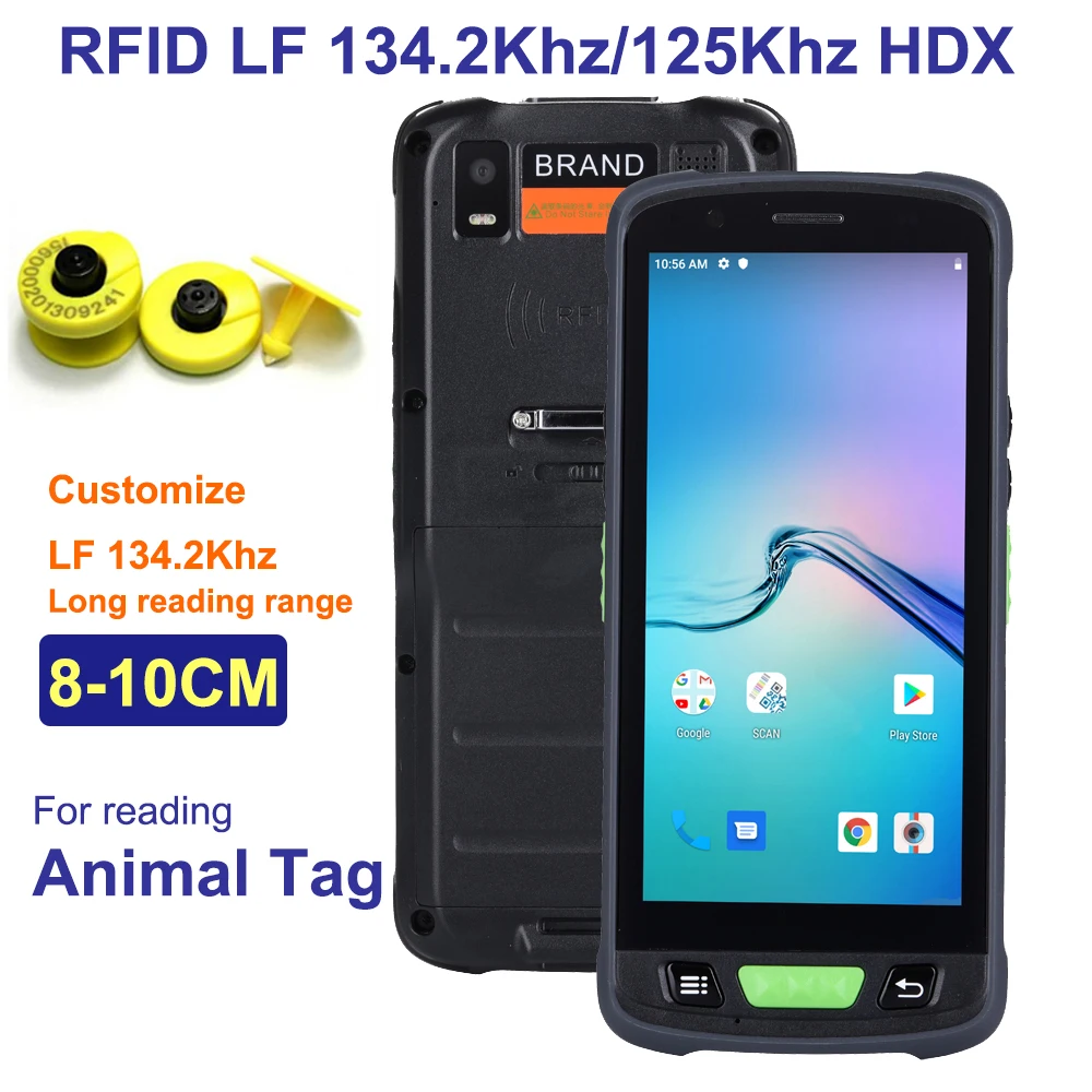 Industrial Grade IP67 RFID LF 134.2KHz FDX-A/B HDX 10CM Long Range Animal Ear Tag Identification reader |