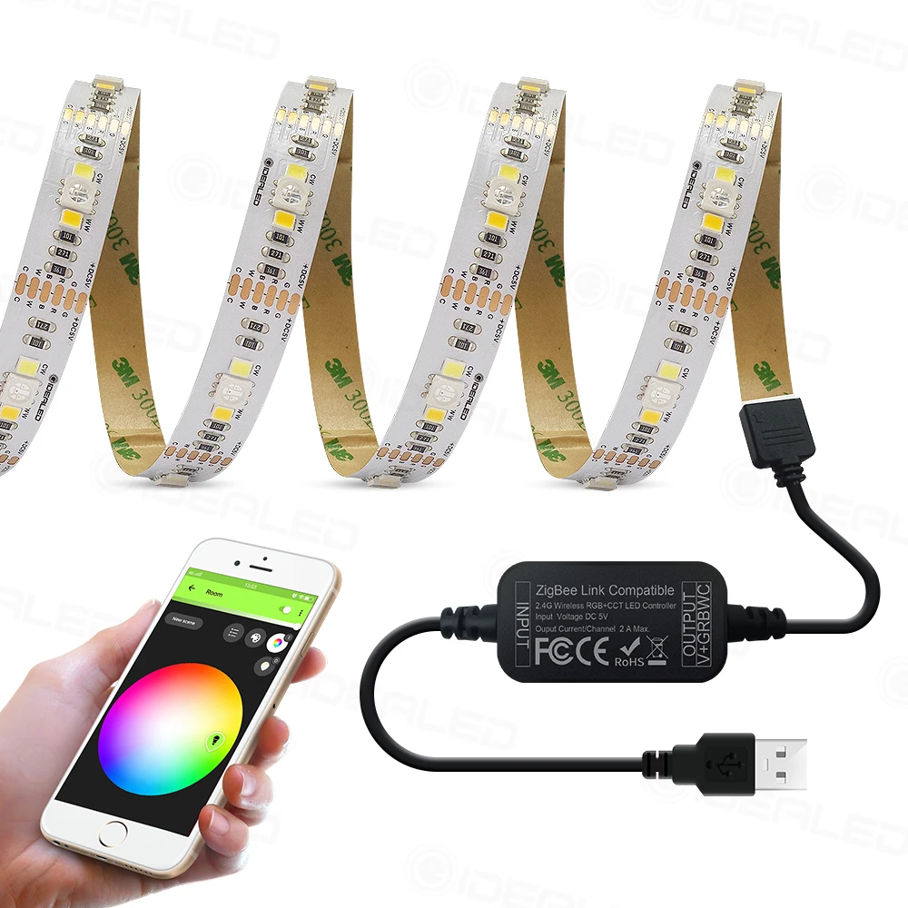 Светодиодная ленсветильник zigbee для ТВ контроллер управления умными предметами 5