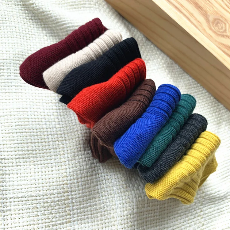 Autumn And Winter New Style Korean-style Combed Cotton Double Needles Candy-Colored Solid Color Handmade Sewing Head Bonele