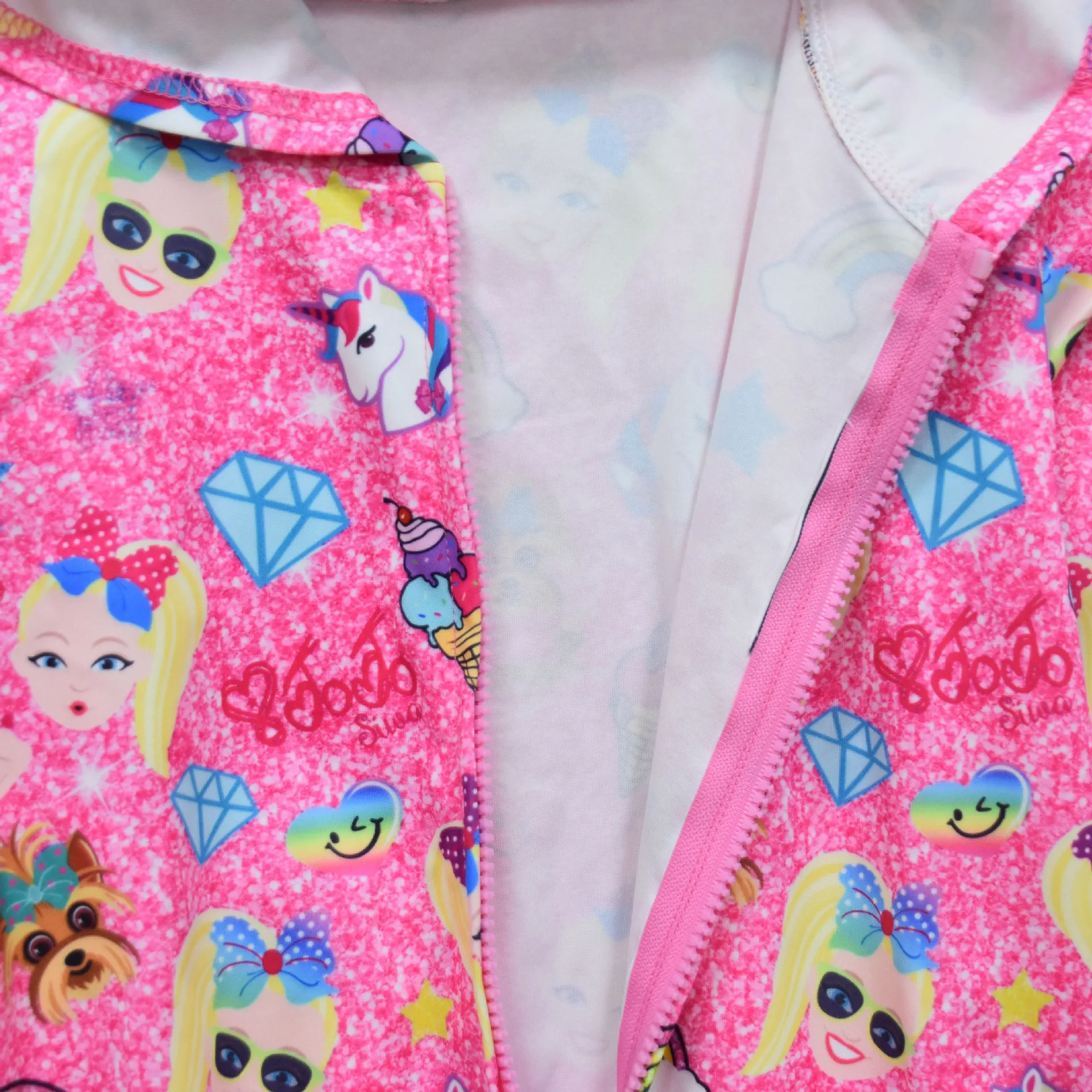 JOJO Siwa/Детские плащи для девочек; Верхняя одежда; милая ветровка с модным принтом; одежда из полиэстера для маленьких детей; одежда для костюмированной вечеринки на день рождения