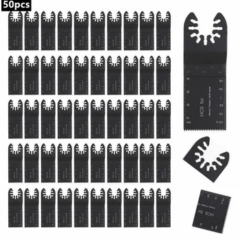 

50pcs Universal 34mm Oscillating Multi Tool Saw Blades Carbon Steel Cutter for RIDGID CRAFTSMAN BOSCH TCH