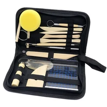 Набор керамических инструментов 15 шт., ручка из полимерной глины, мягкая глиняная форма, сделай сам, резьба по керамике, искусство, ремесло