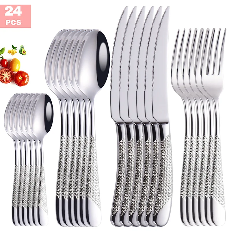 24pcs silver