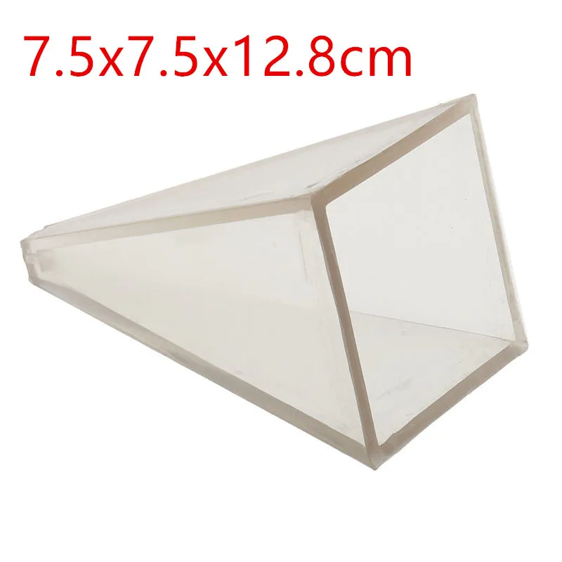 7.5x7.5x12.8cm Многоразовые свечи для мыла ручной работы, пластиковые формы для изготовления свечей ручной работы, формы для мыла ручной работы - Цвет: 7.5x7.5x12.8cm