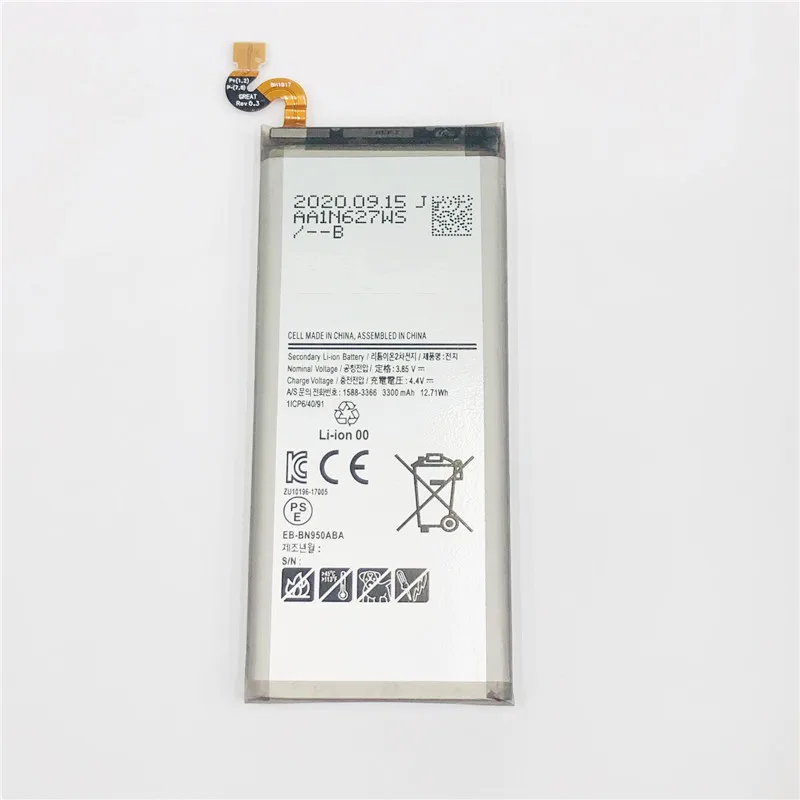 3300 мА/ч EB-BN950ABA для Samsung Galaxy Note 8 N9500 N9508 N950NKPC N950D N950F N950J N950N N950W N950U N950FD N950U1 батарея |