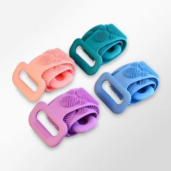 

Silicone Back Scrubber Durable Loofah Body Exfoliating Massage High-quality Cleaning Bathroom Shower Tools Eco-friendly