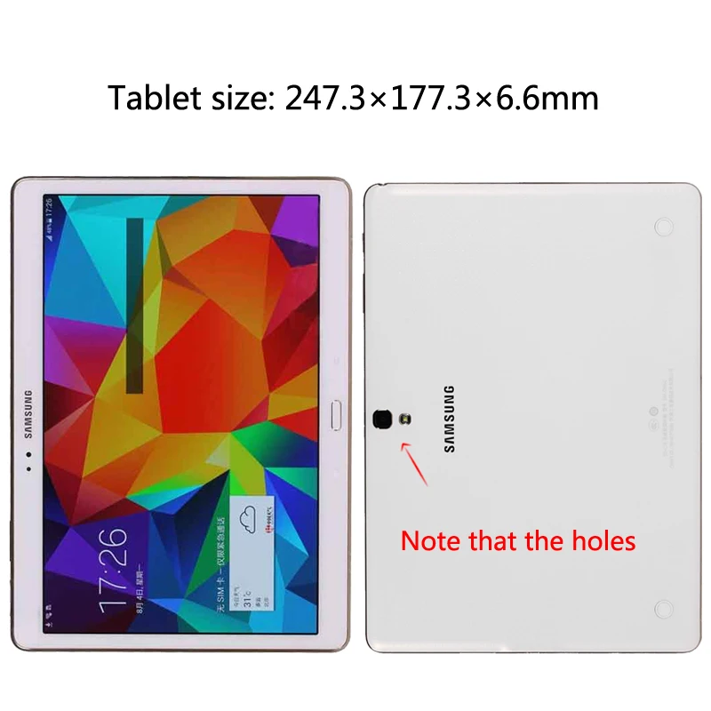 Чехол для планшета Samsung Galaxy Tab S T800 T805 10 5 дюймов чехол из искусственной кожи с