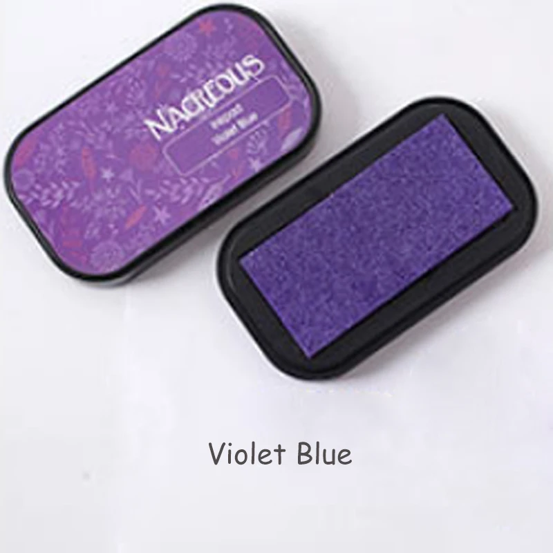 Violet Blue DIY Скрапбукинг 12 цветов Многофункциональный хороший подарок нетоксичные офисные аксессуары старинные ремесла штамп уплотнение украшения чернильный коврик - Цвет: Violet Blue