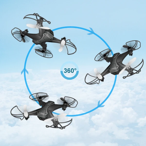 Мини-Дрон с 2 батареями с 30 Вт камерой FPV Квадрокоптер с длительным временем полета управление с помощью приложения автоматический режим без головы