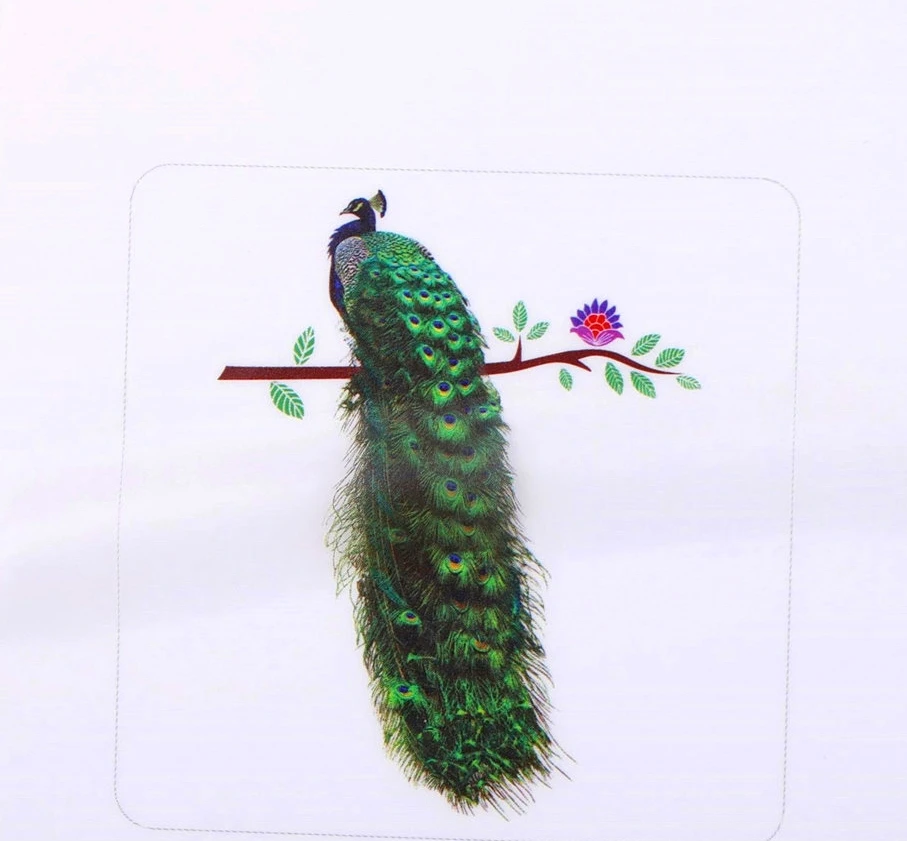 Животные Павлин на ветке перья наклейки стену 3d яркие настенные домашний Декор