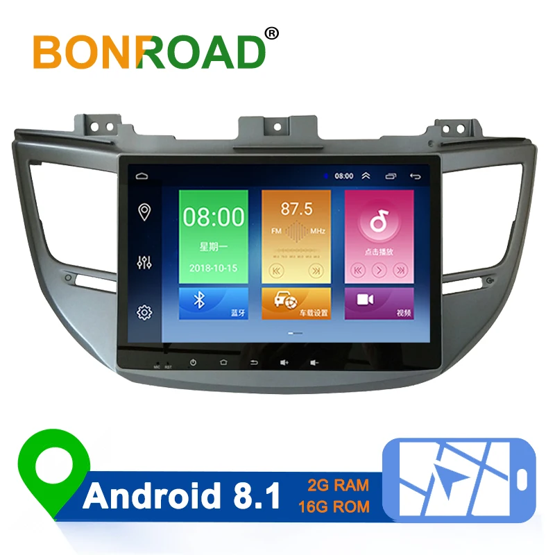

Bonroad 9" android 8.1 For Hyundai Tucson 3 iX35 2016 2017 car dvd player gps navigation raido video audio player car stereo