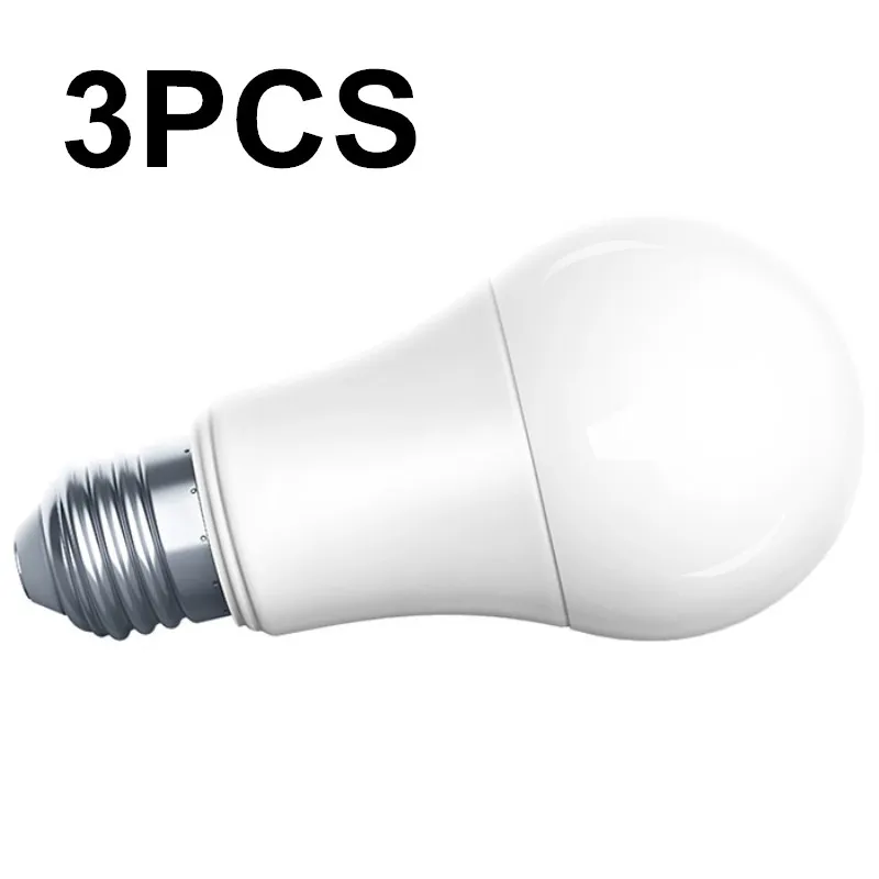 3PCS Aqara светодиодный умный светильник 9 Вт E27 Светодиодный светильник Zigbee беспроводное подключение умный пульт дистанционного управления с домашним комплектом и приложением Mi Home - Цвет: 3PCS