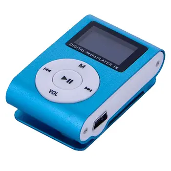 

Metal Clip Digital Mini MP3 Player With 1.8 Inch LCD Screen Support TF Card USB 2.0 With 3.5mm Headphone Jack