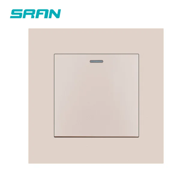 SRAN UK Light switch,1gang 1/2way 16A 250V pc flame retardant material