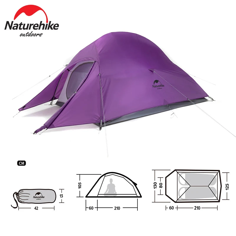 Naturehike Cloud Up 2 Tent Ultralight Camping Tent Double Layer Waterproof Outdoor Hiking Backpacking With Free Mat camping tent,portable tent