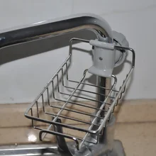 Кухонная стойка для кранов для хранения мелочей из нержавеющей стали, держатель для губки для ванной комнаты, новинка, практичный органайзер для фильтрации воды