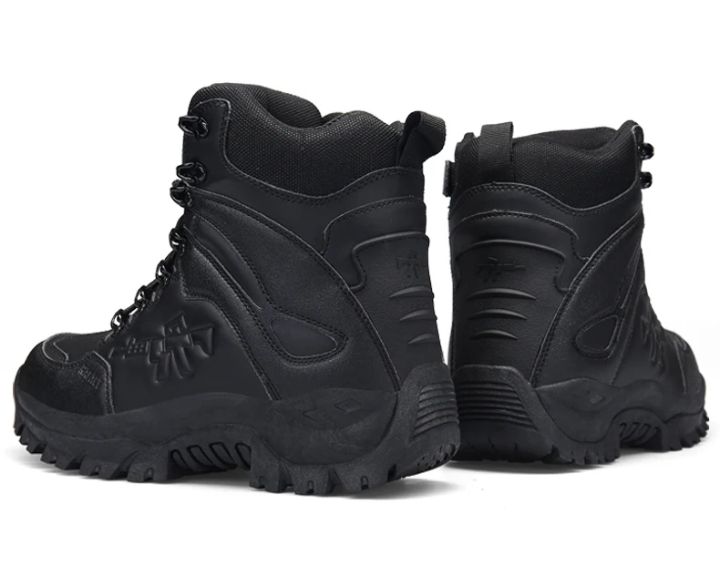 Мужские дизайнерские водонепроницаемые ботинки на молнии тактические ботинки Военные боевые сапоги для пустыни мужские рабочие ботинки осень-зима