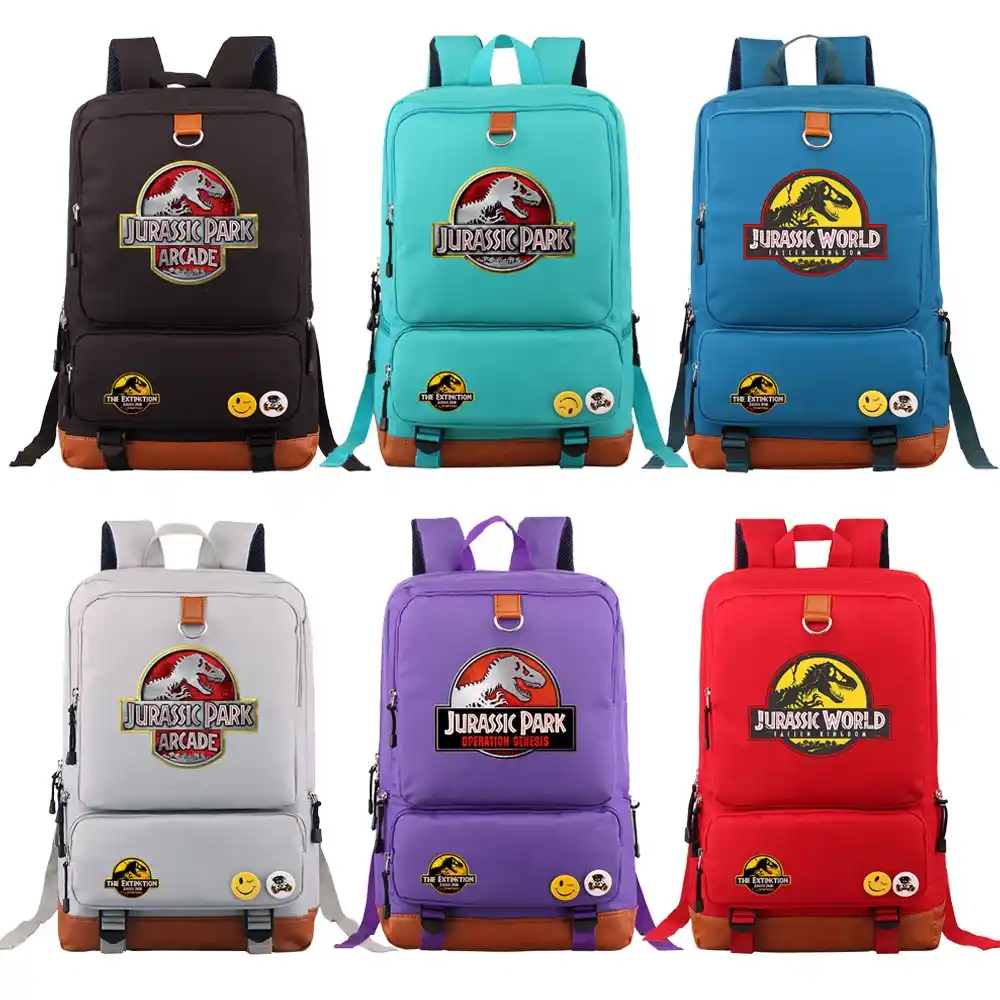 jurassic park book bag