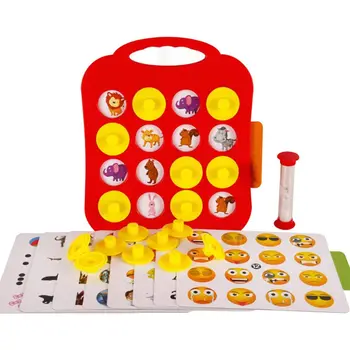 

Children Memory Training Matching Pair Game Early Education Interactive toy Parent child link up chess Toys