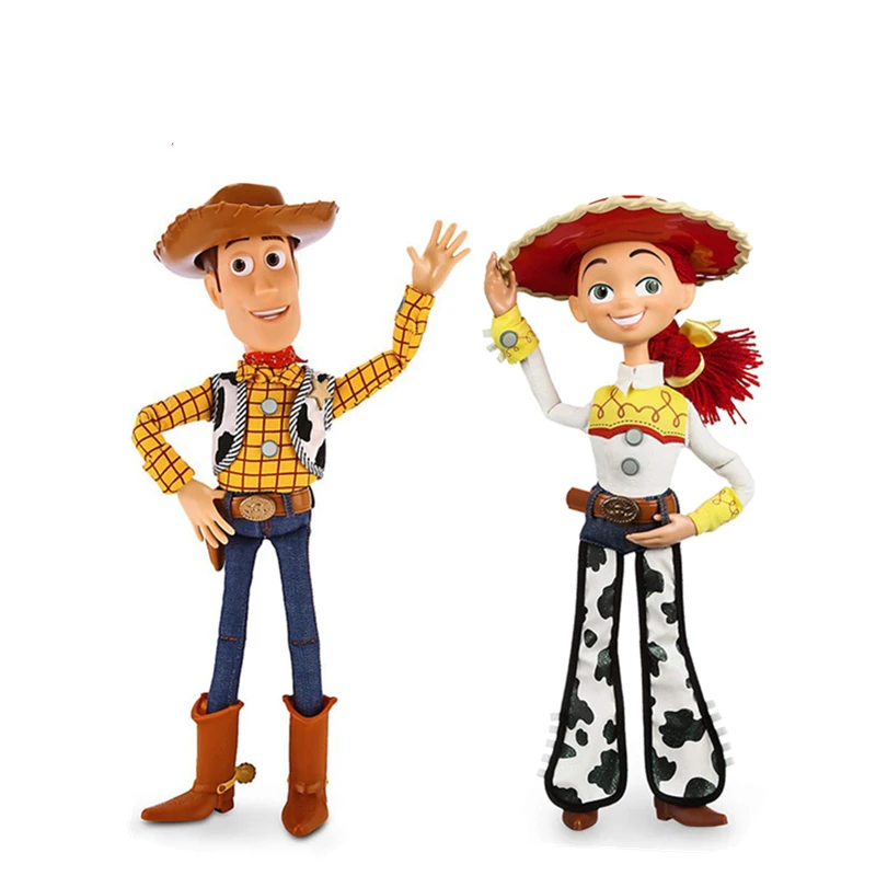 

40CM Pixar Toy 3 4 Talking Woody Jessie Action Figures Cloth Body Model Doll Limited Collection Toys Children Gifts