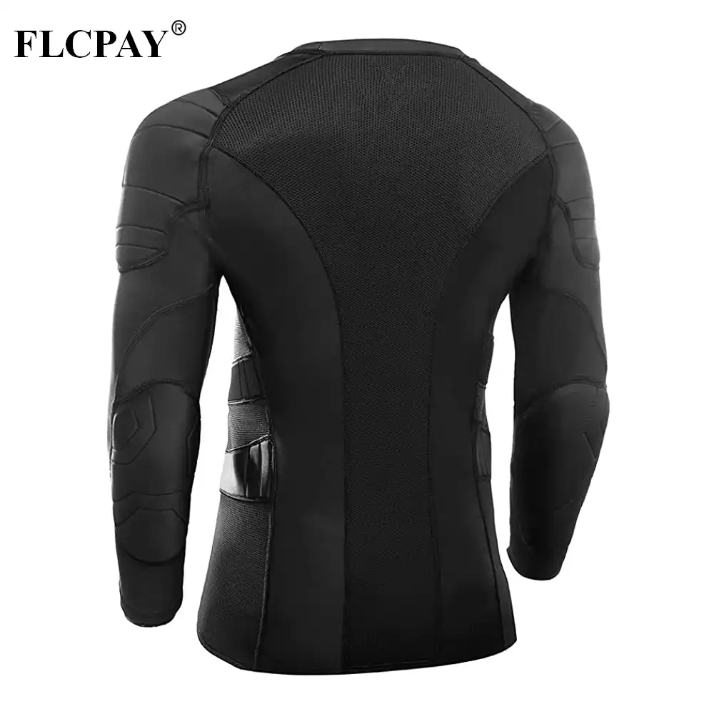 Padded Compression Shirt Rib Chest Protector for Football Basketball