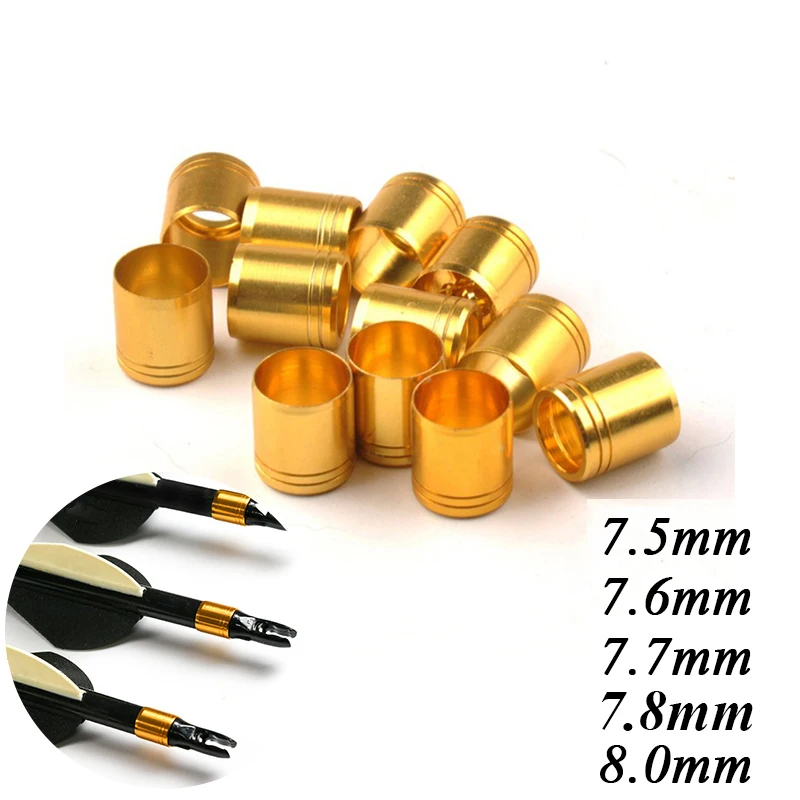 Linkboy Archery Bow Collars Explosion-proof Carbon Arrow Shaft Protecter Ring Size 7.3-8.0mm compound Bow Hunting 12pcs arrow shaft protector ring