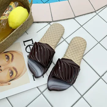 

2020 New design Summer Home Flat Flip-Flops Shoes Female Dropshipping Casual Beach Women Slipper Sandals TX158