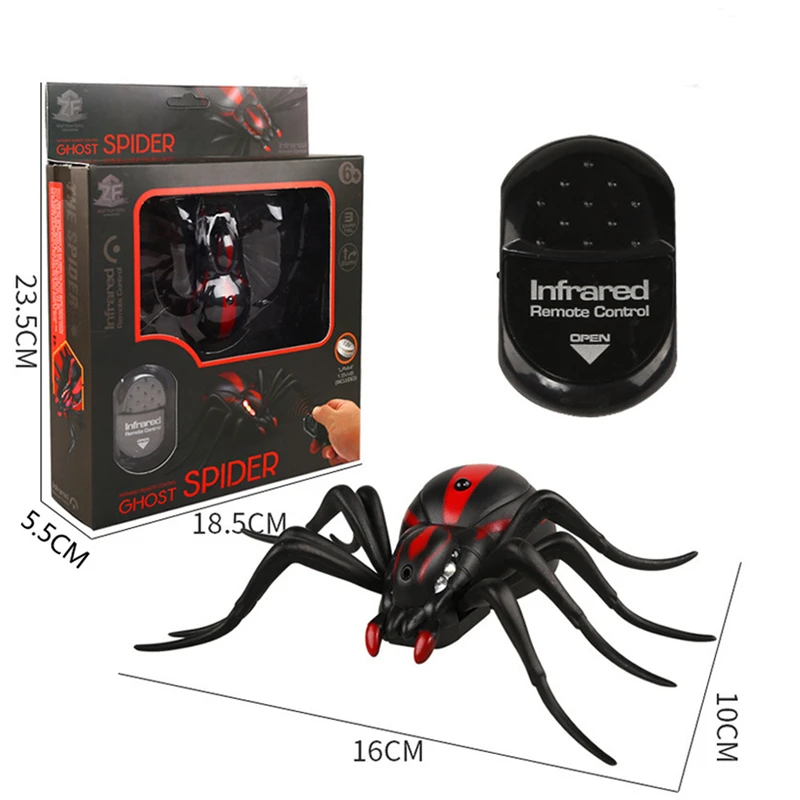 AZMA Инфракрасный Радиоуправляемый питомец с дистанционным управлением, игрушка для животных, умный ужасный таракан, паук, муравей, шутки, радио, насекомое для детей - Цвет: Серый