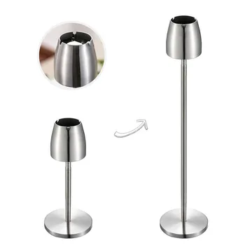 

Stainless Steel Telescopic Ashtray Floor Standing Ash Tray Ashtray Portable Metal Large Windproof Ashtray Smoking Accessories