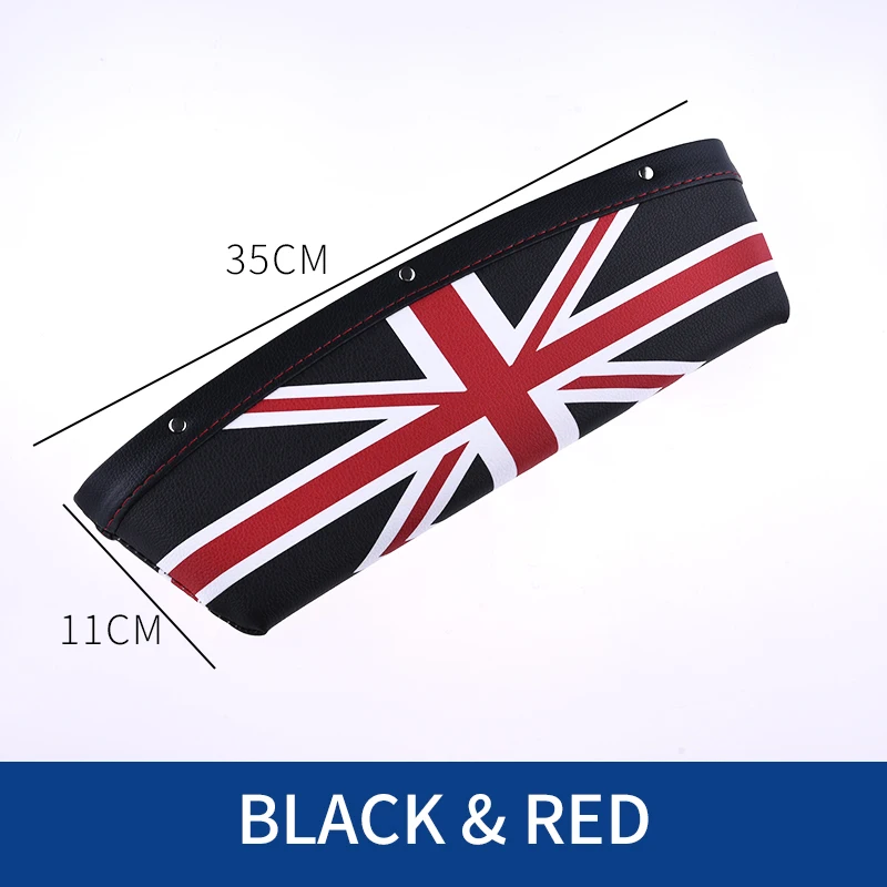 Black and Red Универсальный автомобильный футляр для хранения, кожаный чехол-органайзер для бумажника, телефона, монет, сигарет, ключей, карт, мелких предметов - Название цвета: Black and Red
