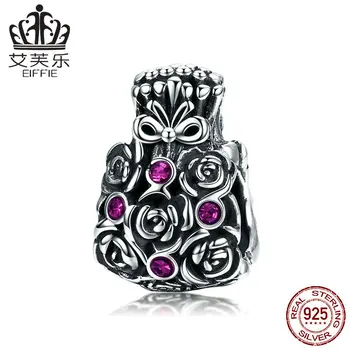 

Vintage Rose Bag Diy 925 silver original spacer beads for jewelry making Fit pandora charm bracelet