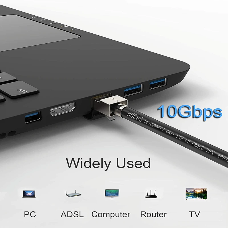 CAT7 rj45 connector 10Gbps 50U CAT6A ethernet cable plug network SFTP FTP  full shielded lan jack pass through 1.5MM hole - AliExpress