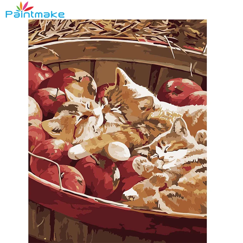 Рисование для творчества животных рисование по номерам мультяшная Милая