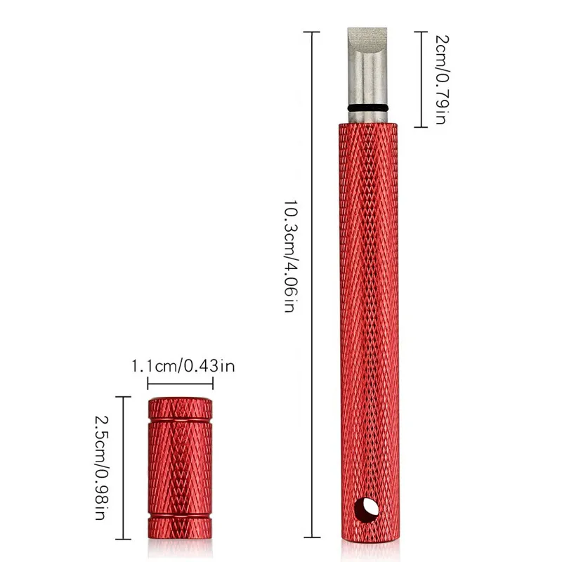 Multicolor Aluminum Cleaner Cleaning Golf Pole Clearance Device Clear Trench Pen Practical Golf Cleaning Tool Durable Grooving