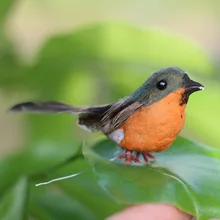12 шт./компл. искусственный Робин птица Елочное украшение ремесло искусственные перья Птица орнамент «сделай сам» для дома вечерние животных ремесел