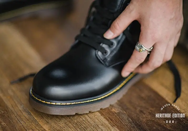 Мужские ботинки «Челси» для отдыха в английском стиле черная обувь из коровьей кожи рабочие туфли для девочек весна-осень на платформе Ботильоны zapatos botas