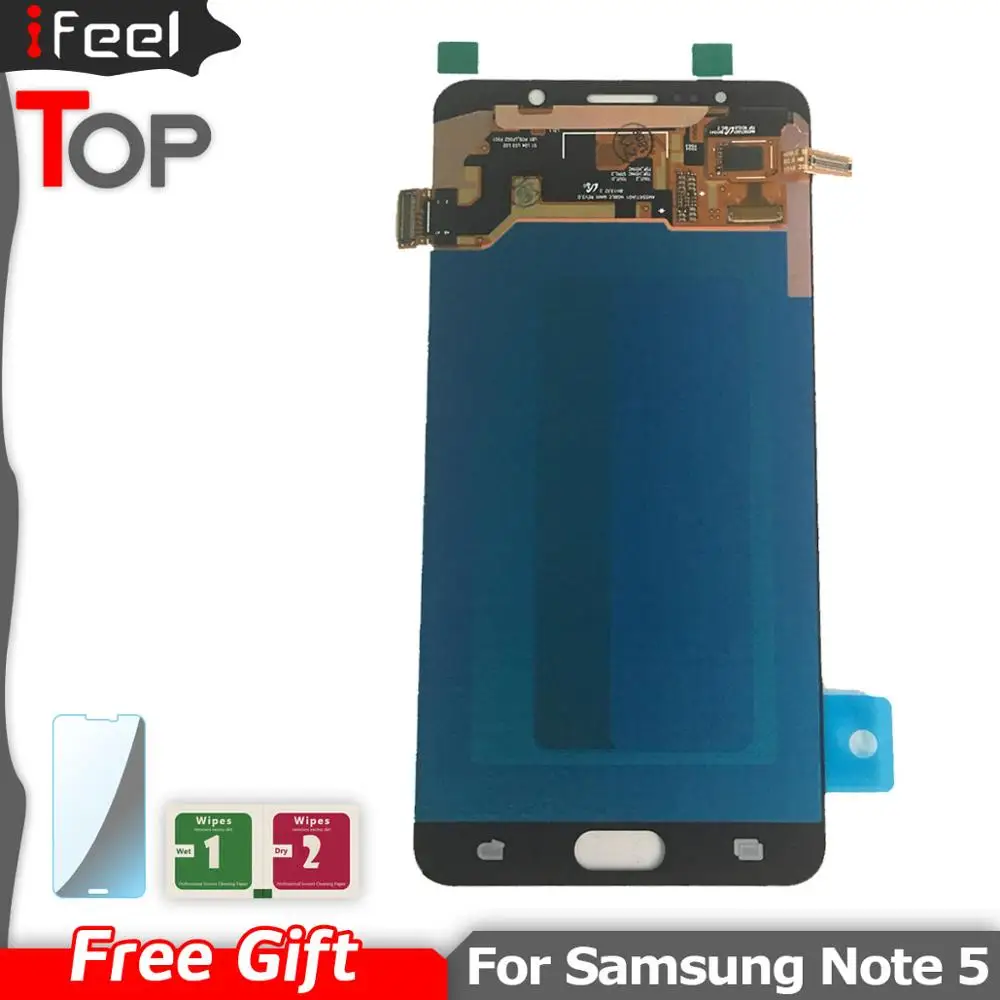 Супер Amoled ЖК дисплей сенсорный экран дигитайзер Ремонт для Samsung Galaxy Note5 N920 N920G N920F