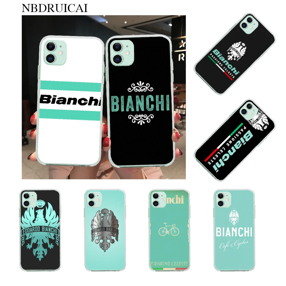 

NBDRUICAI bianchi bike Phone Case for iPhone 11 pro XS MAX 8 7 6 6S Plus X 5S SE XR cover