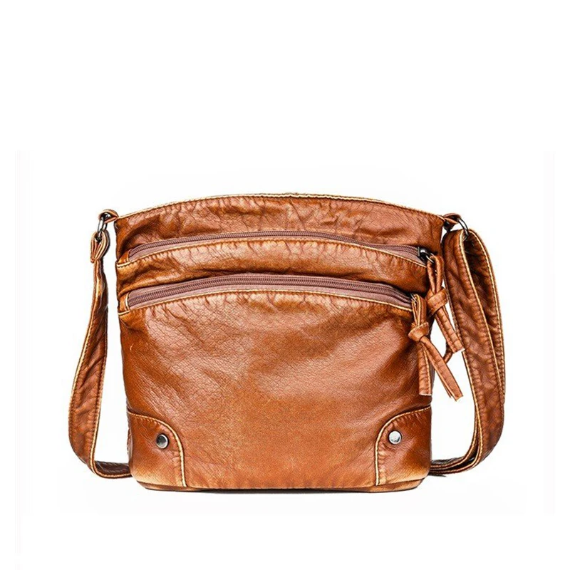 

Fashion Trend Shoulder Bag High Quality Pu Leather Multi-function Youth Bag Light Waterproof Messenger Bag Casual Leather Bag