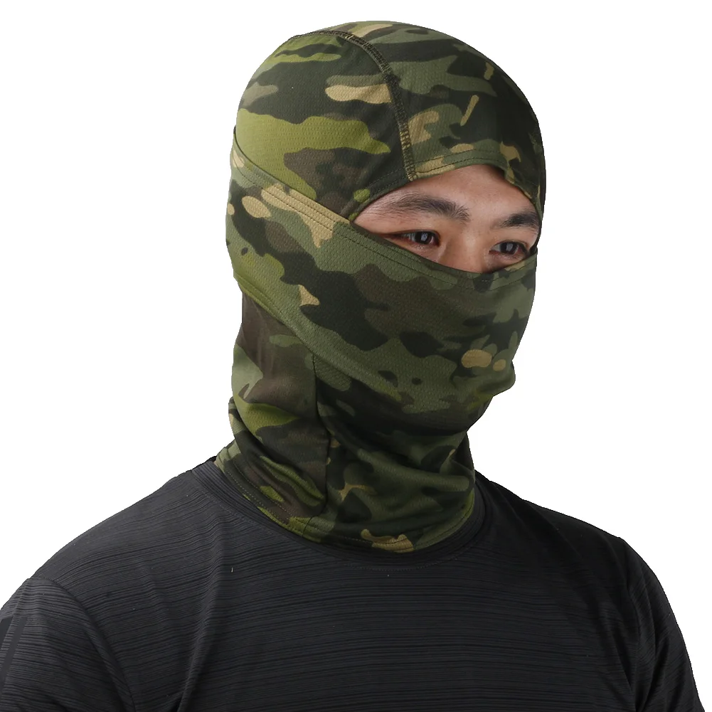 Camouflage Outdoor Cycling Hunting Hood Protection Balaclava Head Face Cover Breathable Scarf