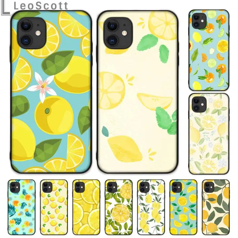 

lemon food fruit summer Phone Case For iphone 5 5s 5c se 6 6s 7 8 plus x xs xr 11 pro max coque shell funda hull