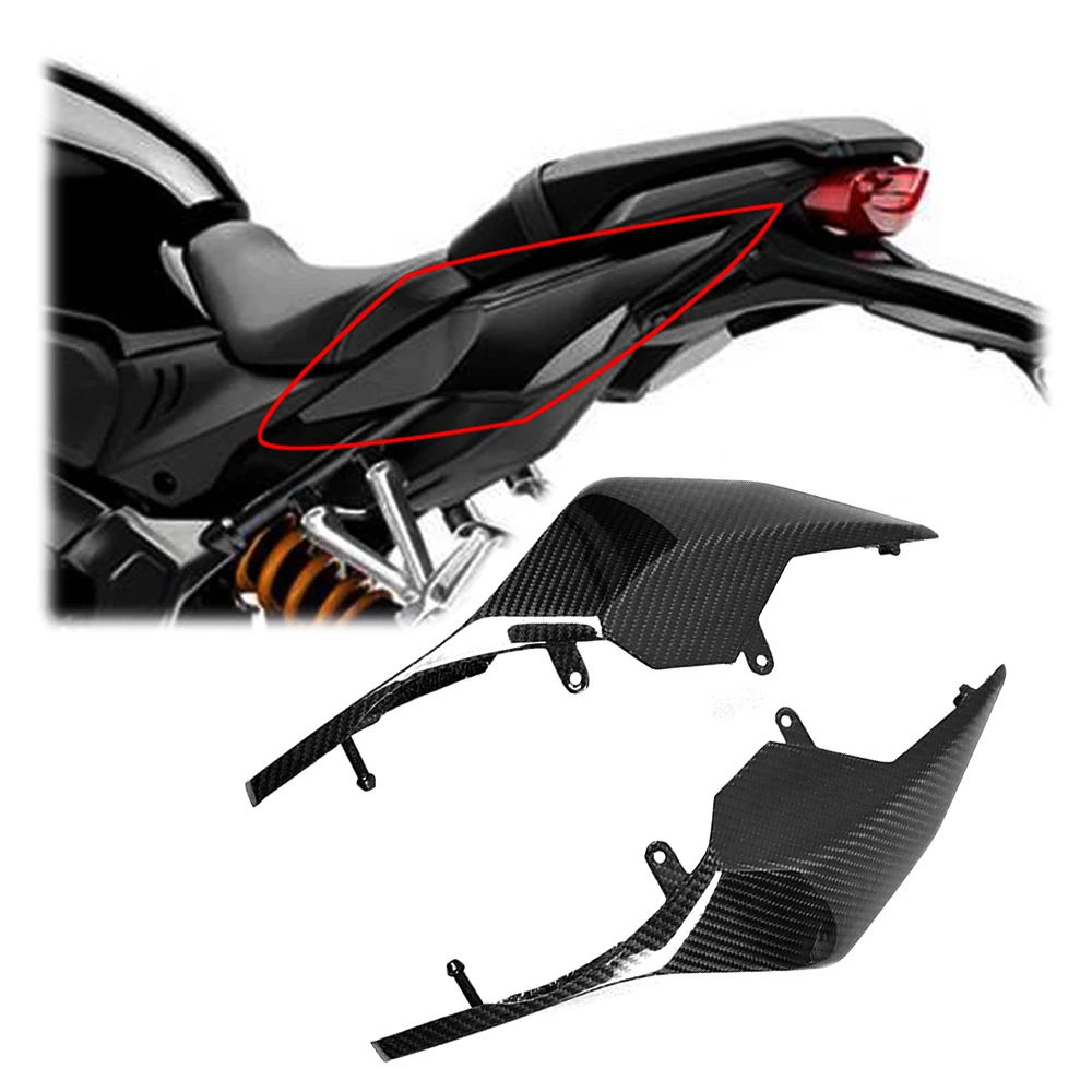 

Motorcycle Carbon Fiber Gloss 100% Twill Weave Tailstock Side Panel Side Fairing for Honda CB650R CBR650R 2019 2020