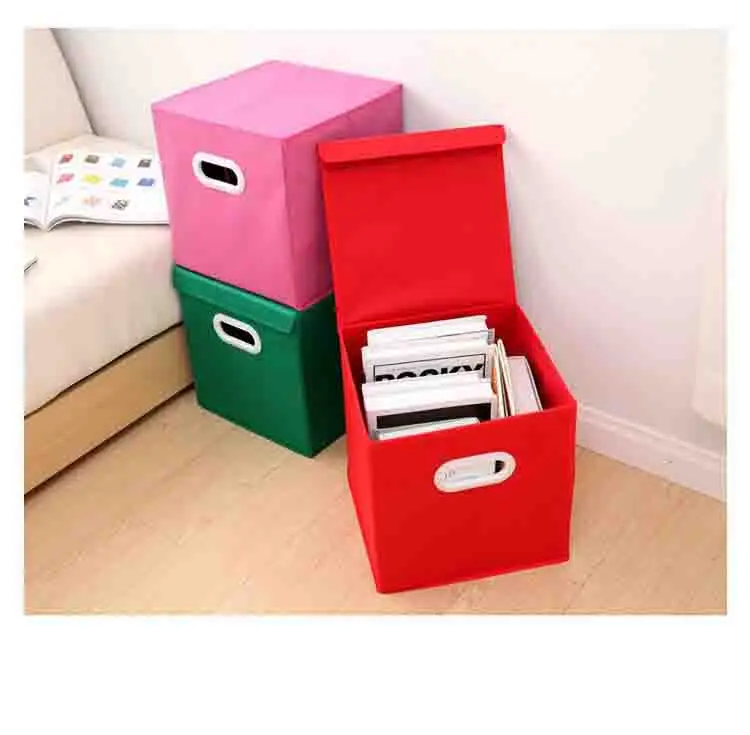 Складной ящик для хранения одежды, Складные носки для хранения лифчиков, контейнер из хлопка, liene рубашки, коробка для хранения 28 × 28 × 28 см