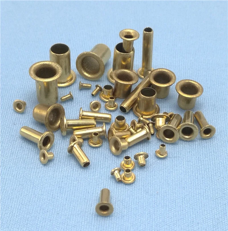 [M0.9 M1.3 M1.5 M2 M2.5 M3 M4 M5 M6] GB876 Tubular Rivets Double-sided Circuit Board PCB Nails Copper Hollow Rivet Nuts rivets and fasteners rivets and screws
