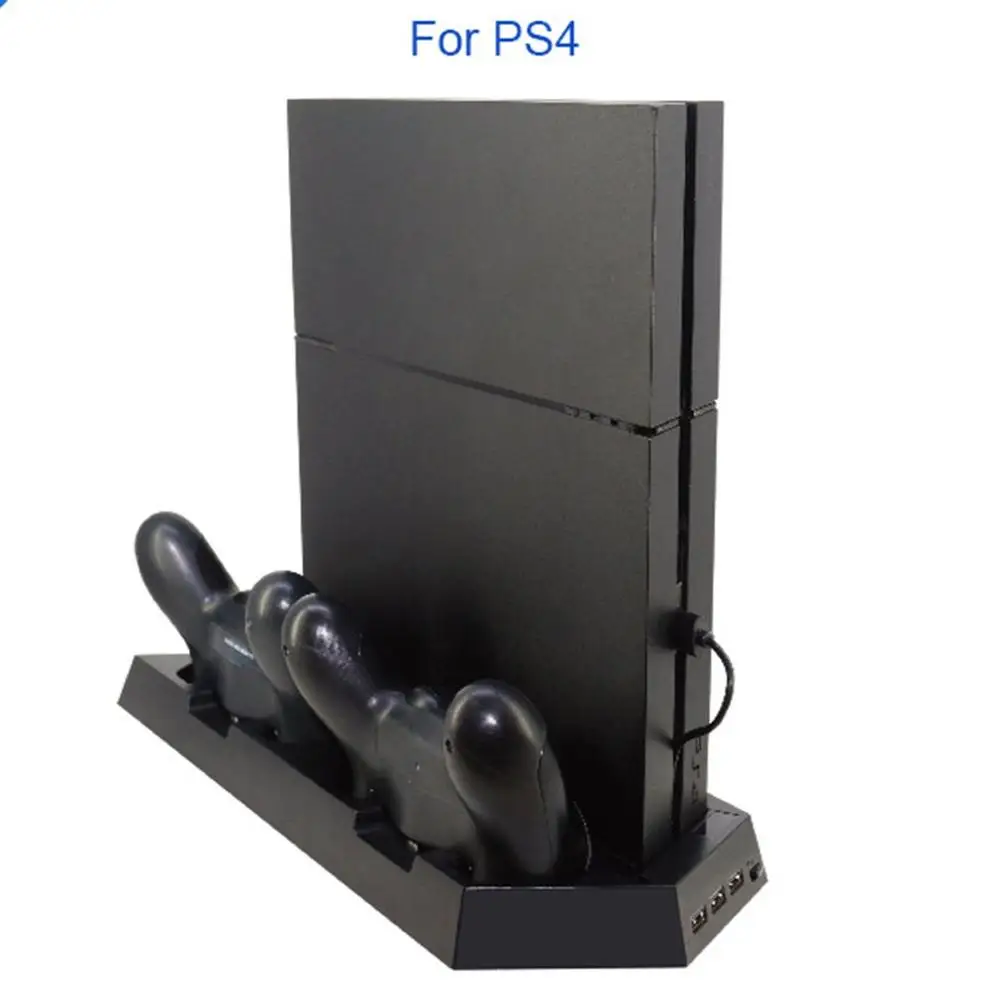 Для PS4 охлаждающий вентилятор теплоотвод основание вертикальное зарядное устройство Подставка двойной док-станция контроллер зарядки для Playstation 4 PS 4 Pro/Slim