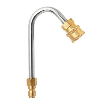 

1/4 Quick Connect Pressure Washer Cleaner Lance Wand Elbow Rod Stainless Steel